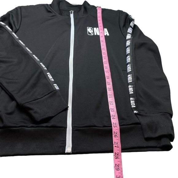 NBA Track Style Full Zip Black Jacket Sz Medium‎ - Picture 7 of 8